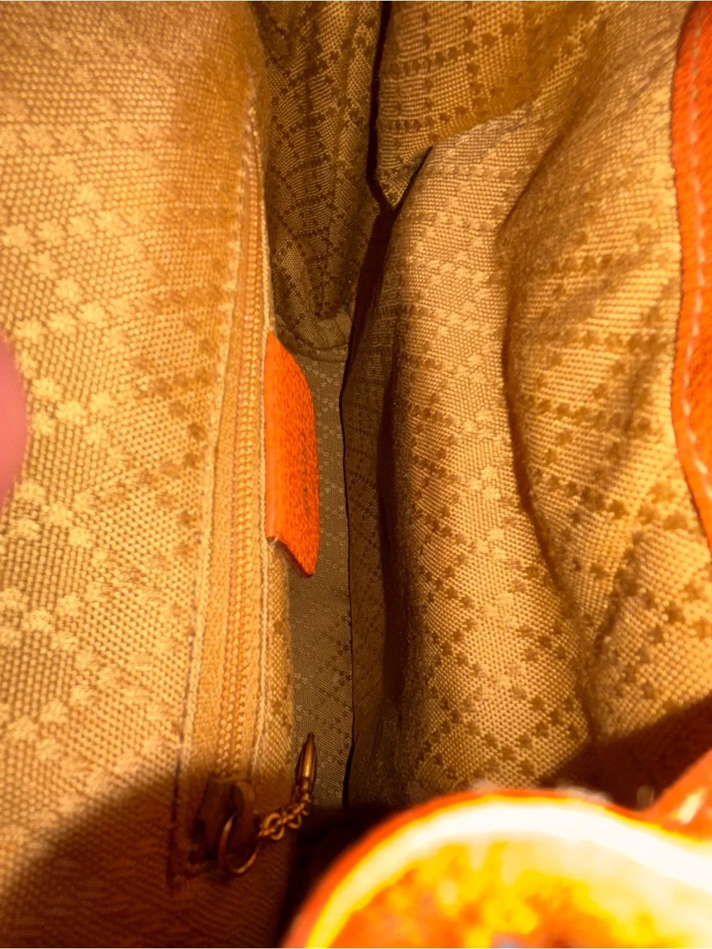 Authentic Gucci Suede Backpack with Bamboo Accent